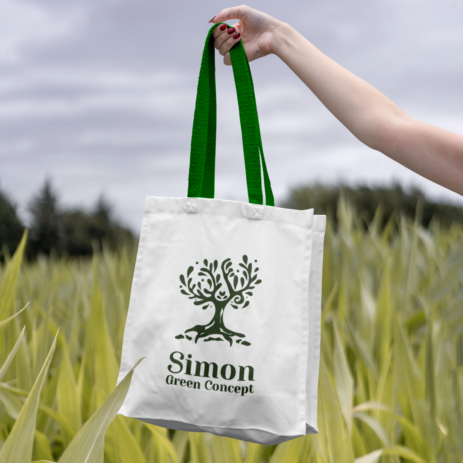 Logo réalisé par osk studio graphiste identité visuelle et illustration - simon green concept paysagiste